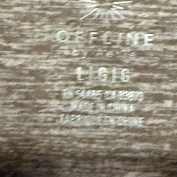 Offline by Aerie Foldover Heathered Joggers Taupe Khaki Size Large - Picture 5 of 12